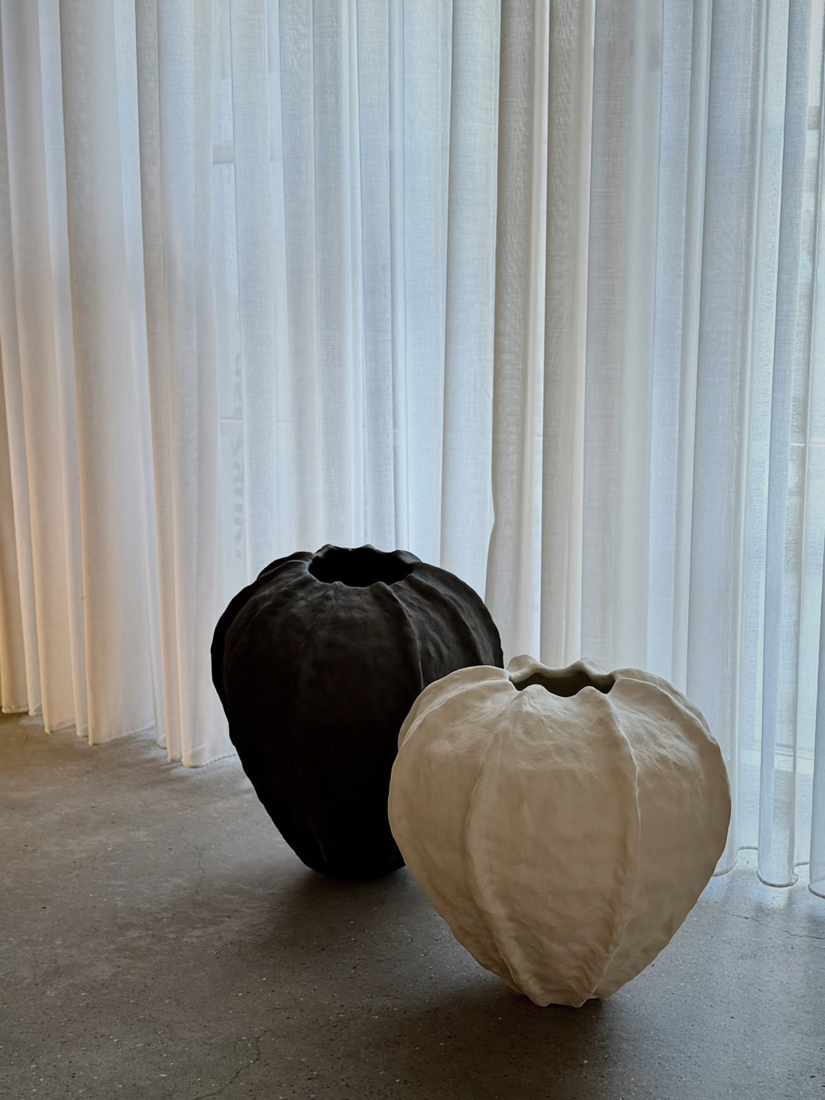 DRÅBE VASE HVID - STOR