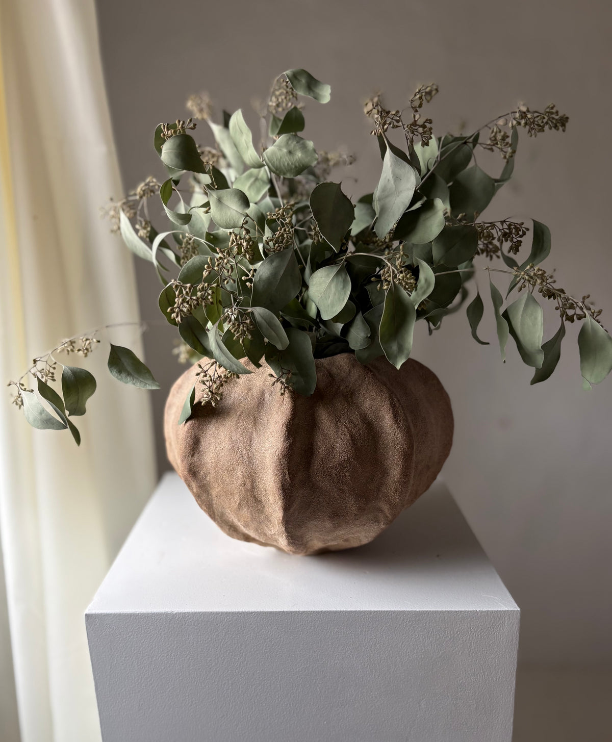 BOBLE VASE BRUN - MELLEM 02